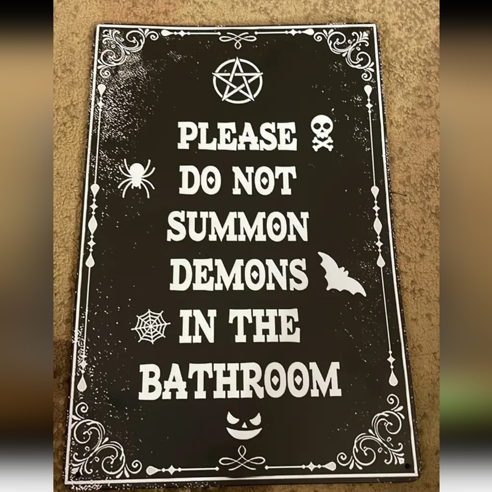 Brand new metal sign 12x8